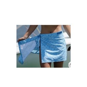 Ripskirt Hawaii. Skirt. Beach cover. Small. Length 1. Blue. White.